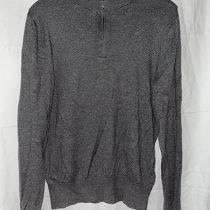 Grey Banana Republic Polyester quarter zip fleece